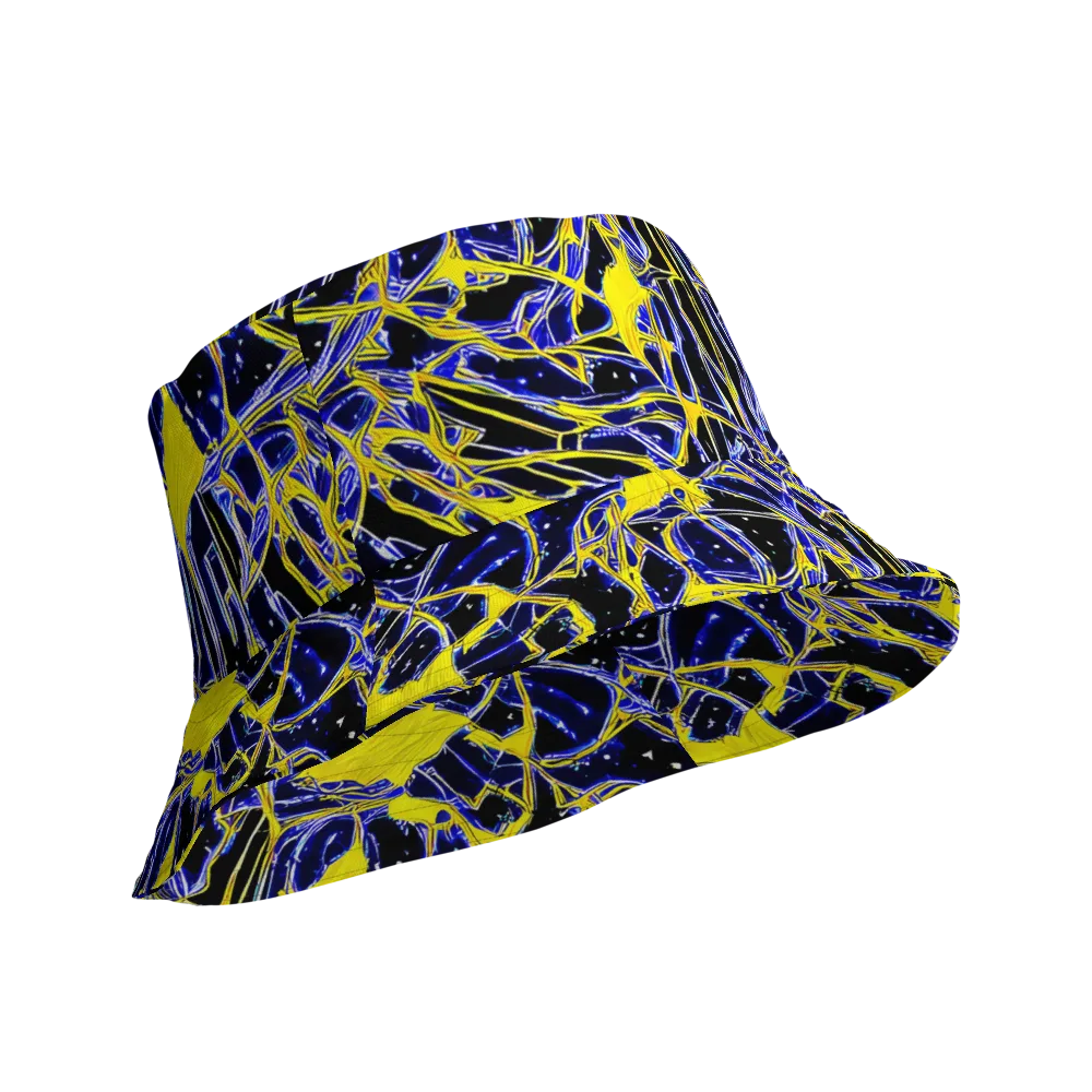 Ultramarine Shock on Reversible Bucket Hat — Product details Outside