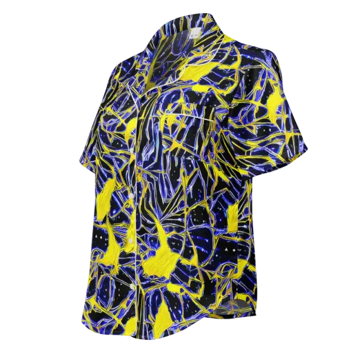 Ultramarine Shock on a Women's Short Sleeve Pajama Top