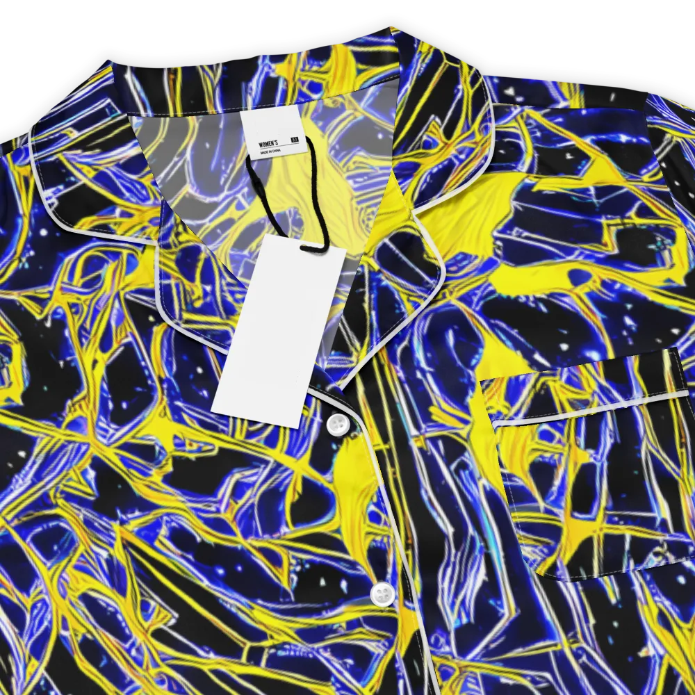 Ultramarine Shock on Women's Short Sleeve Pajama Top — Product details