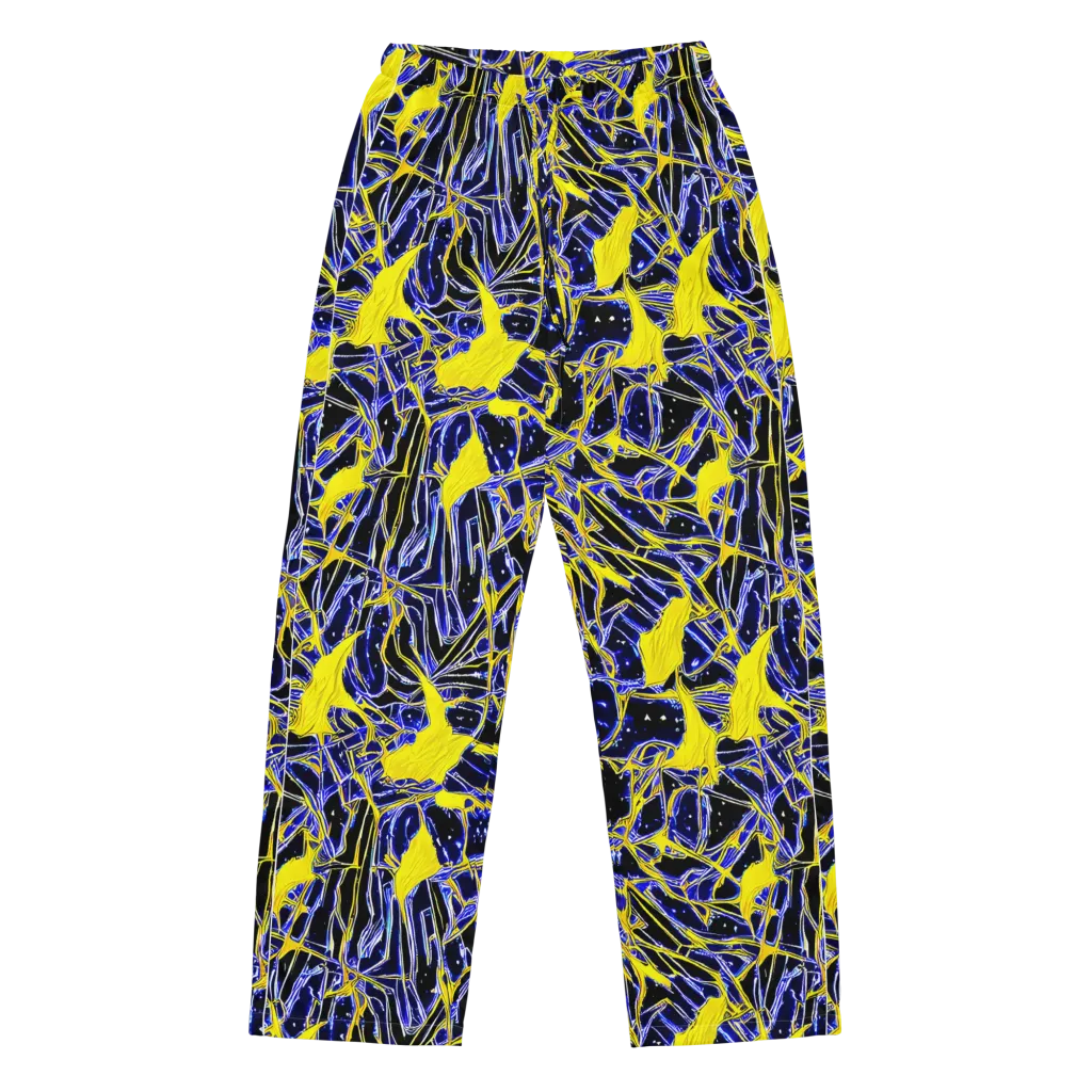 Ultramarine Shock on Women's Pajama Pants — Front