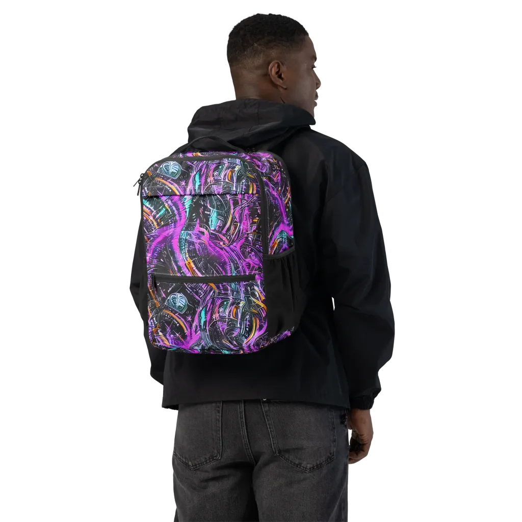 Prismatic Machine on Utility Backpack — Back