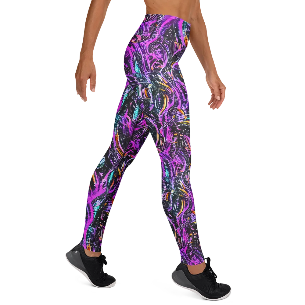 Prismatic Machine on Yoga Leggings — Right