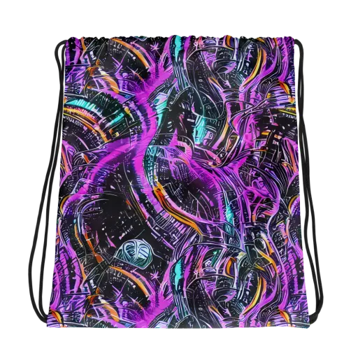 Prismatic Machine on a Drawstring Bag