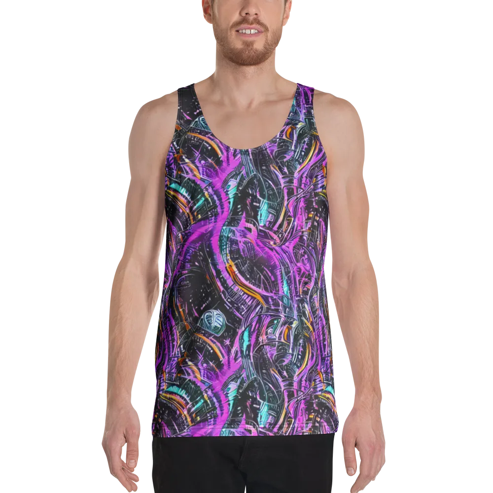 Prismatic Machine on Men's Tank Top — Front