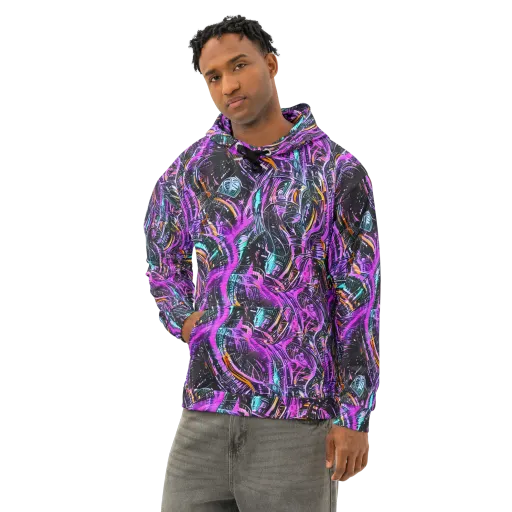 Prismatic Machine on a Cotton Hoodie