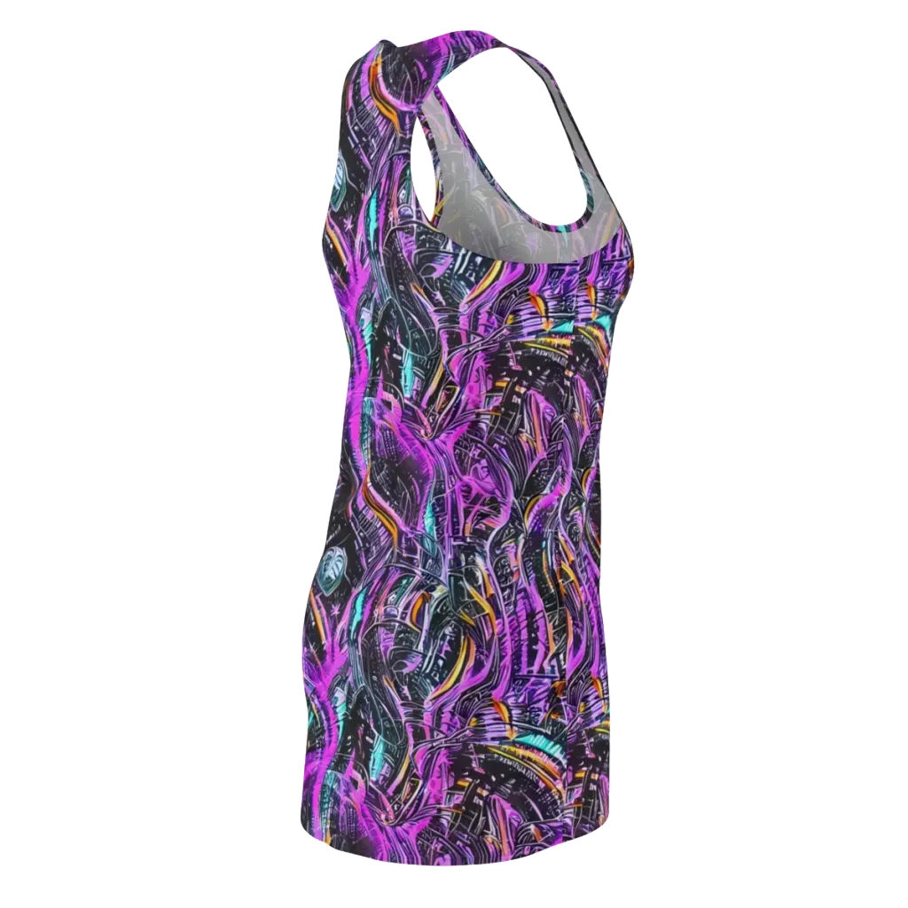 Prismatic Machine on Racerback Dress — Back Side