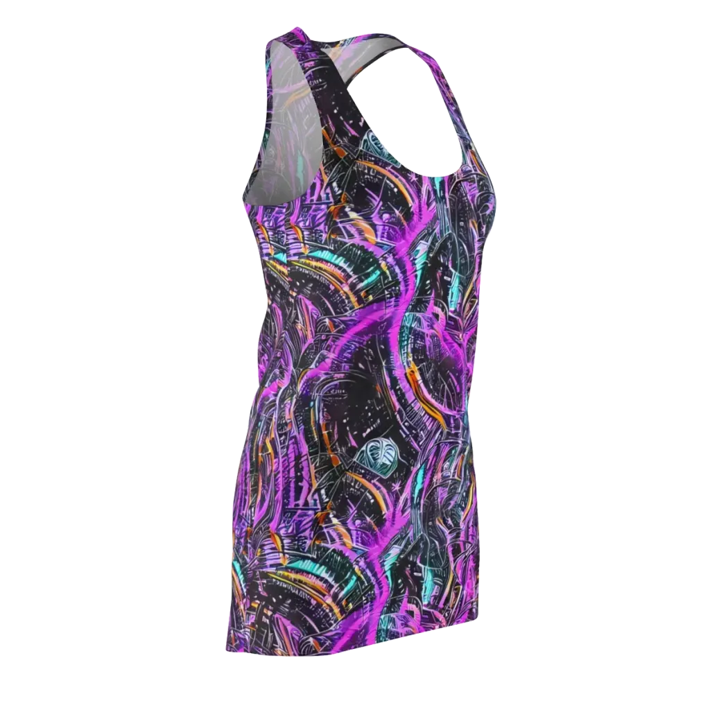 Prismatic Machine on Racerback Dress — Front Side