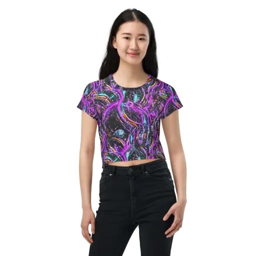 Prismatic Machine on a Crop Tee