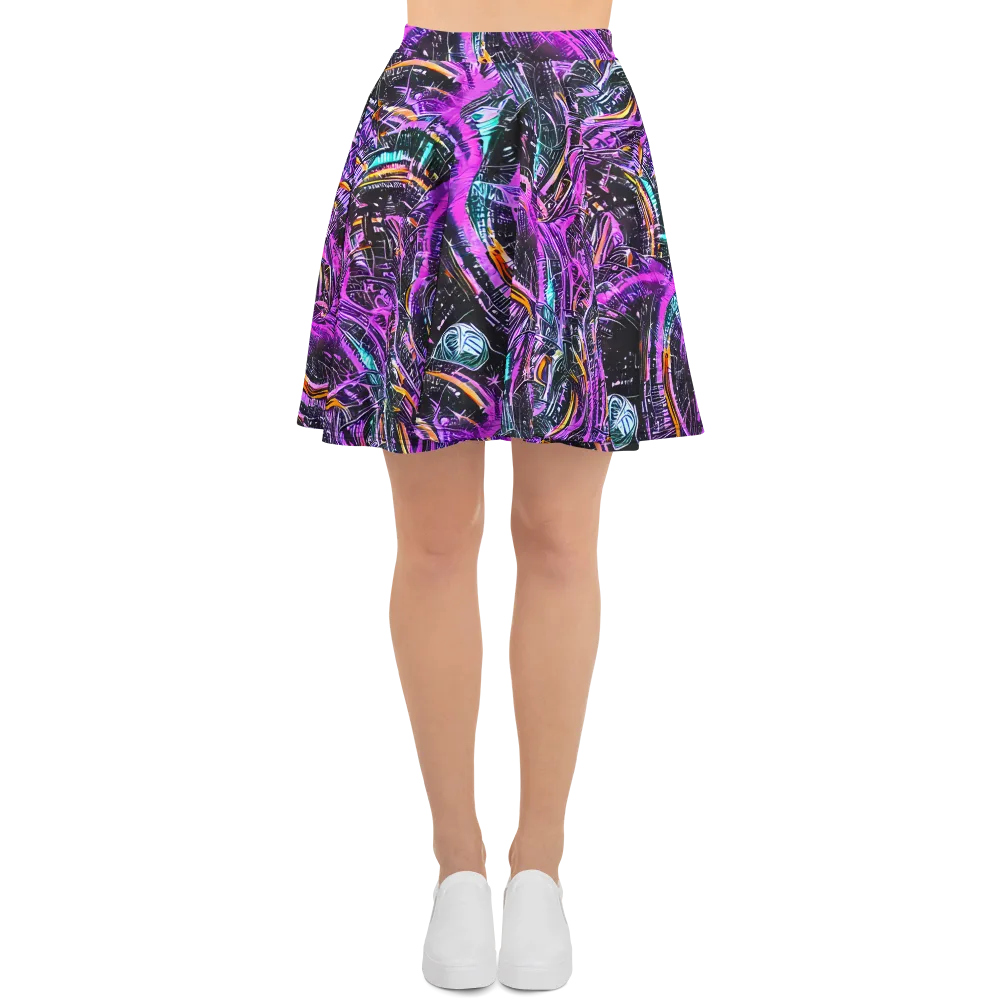 Prismatic Machine on Skater Skirt — Front