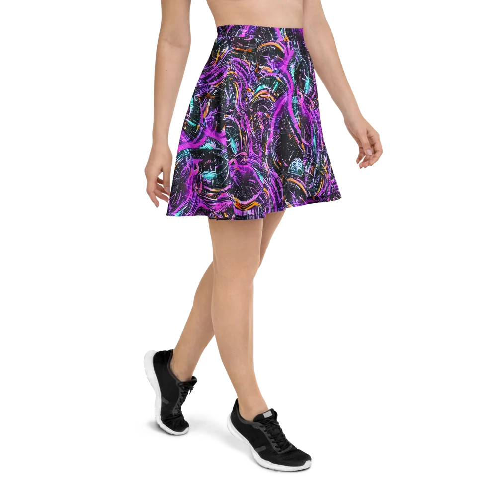 Prismatic Machine on Skater Skirt — Right