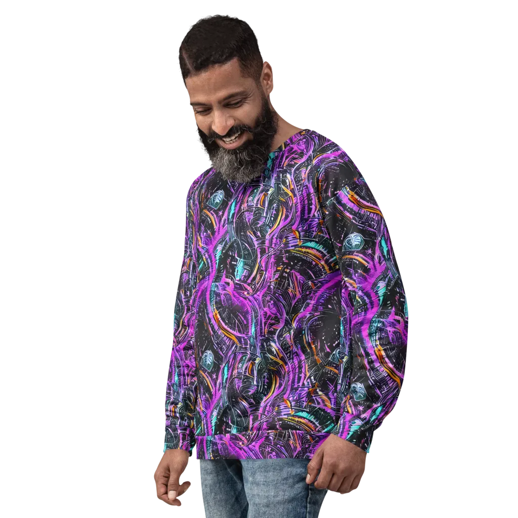 Prismatic Machine on Sweatshirt — Left Front