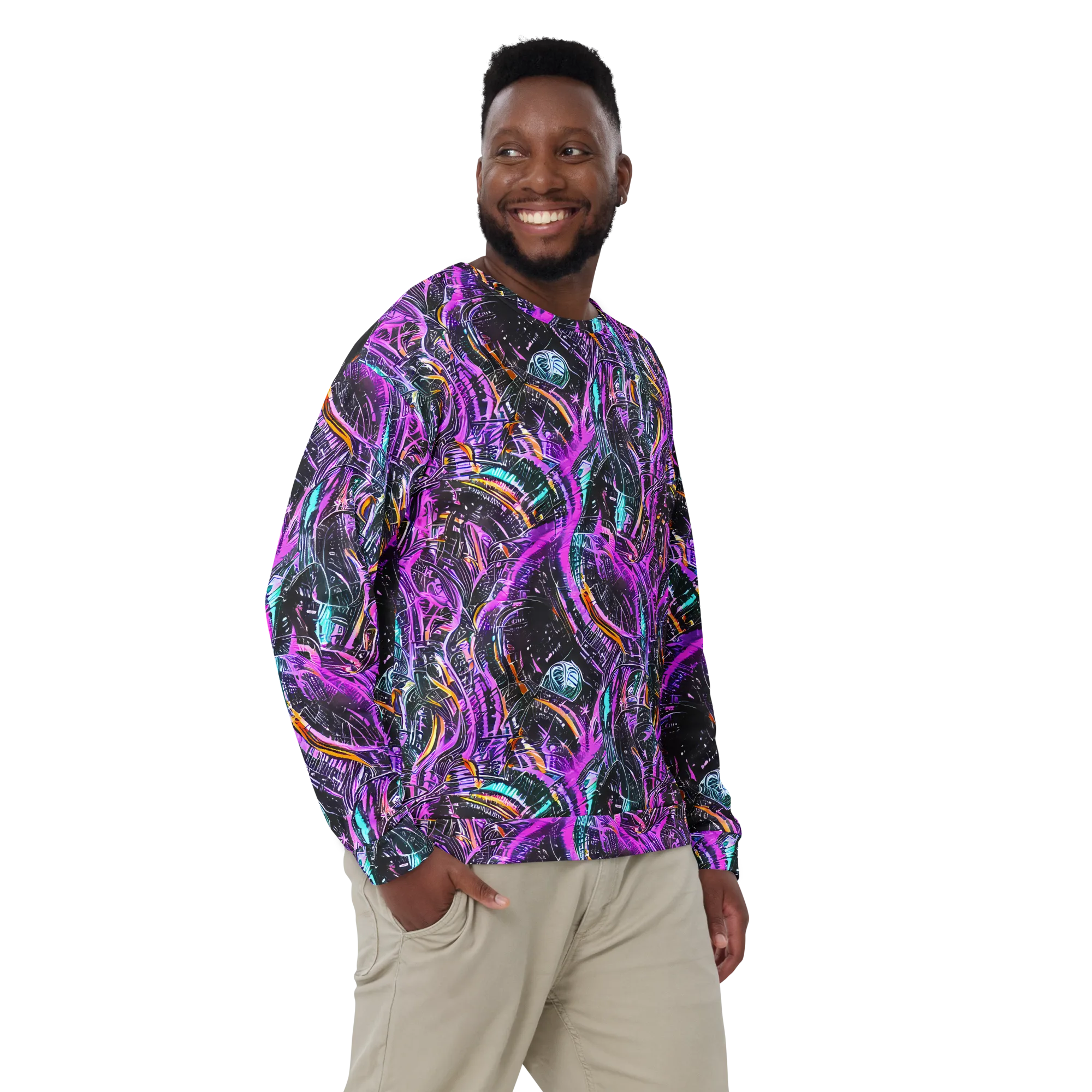 Prismatic Machine on Sweatshirt — Front