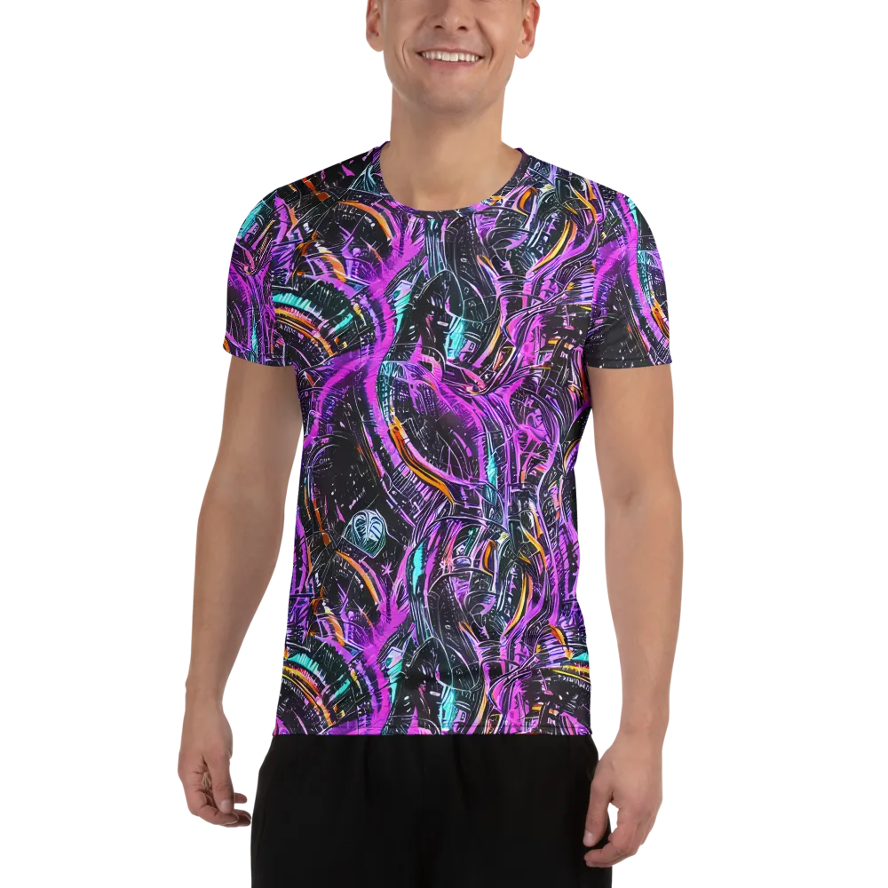 Prismatic Machine on Men's Athletic T-Shirt — Front