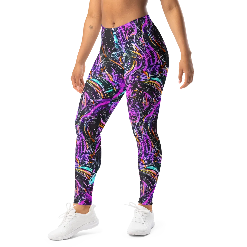 Prismatic Machine on Leggings — Left Front