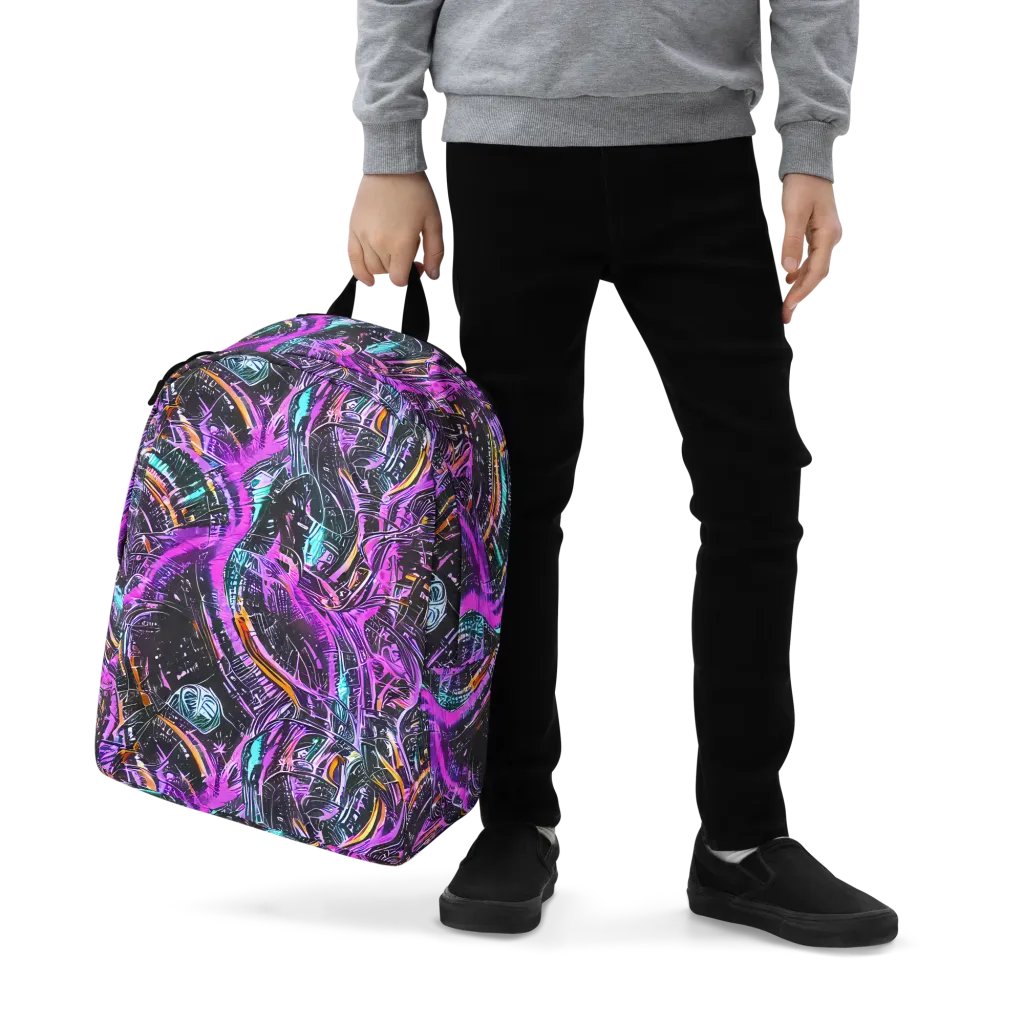 Prismatic Machine on Minimalist Backpack — Zoomed-in