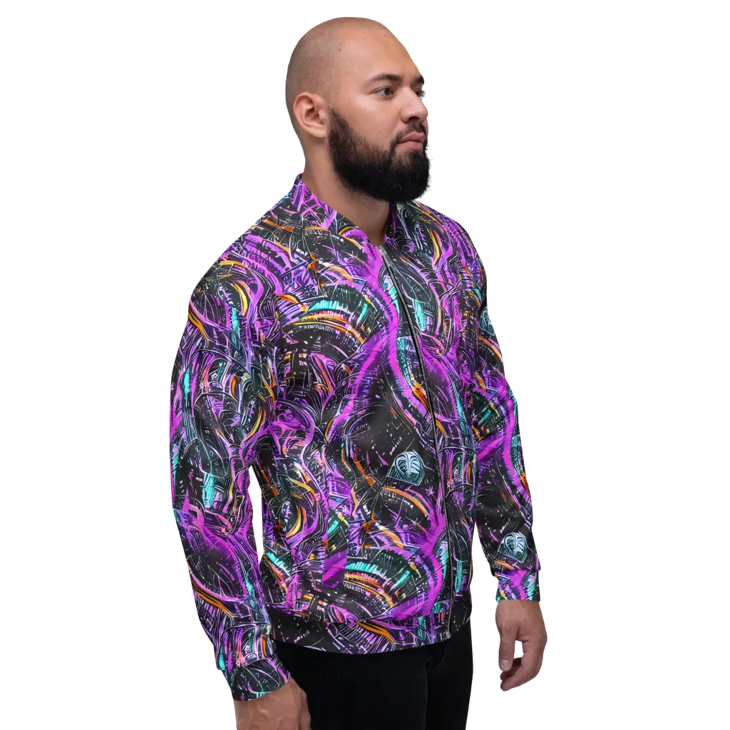 Prismatic Machine on Bomber Jacket — Right