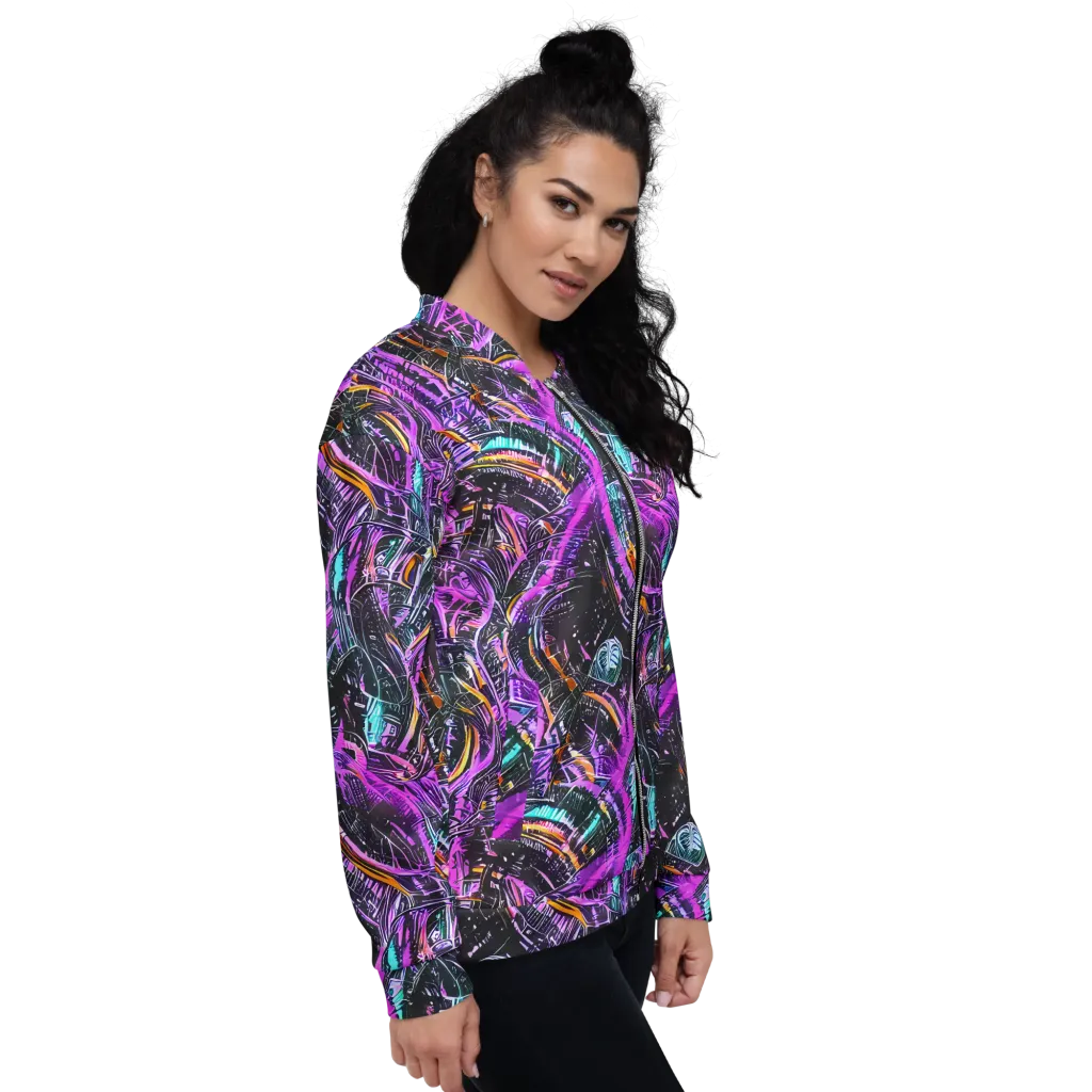 Prismatic Machine on Bomber Jacket — Right