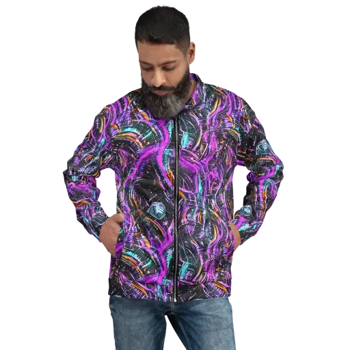 Prismatic Machine on a Bomber Jacket