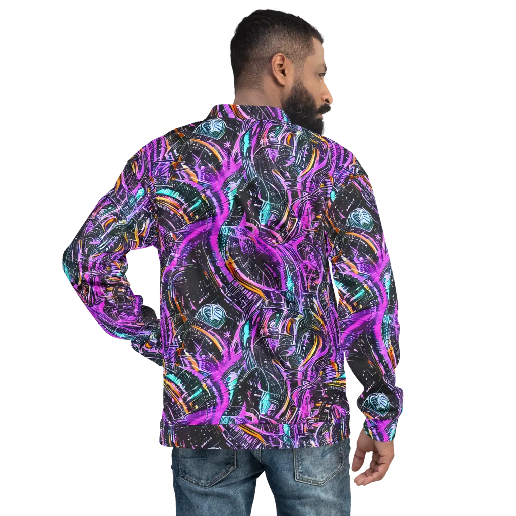 Prismatic Machine on Bomber Jacket — Back