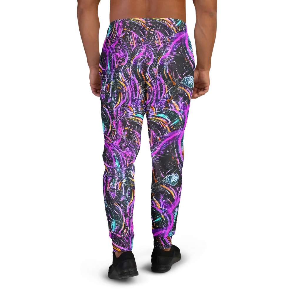 Prismatic Machine on Men's Joggers — Back