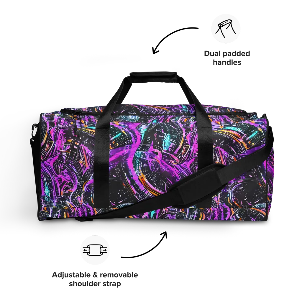 Prismatic Machine on Duffle Bag — Front