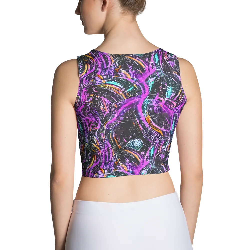 Prismatic Machine on Crop Top — Back