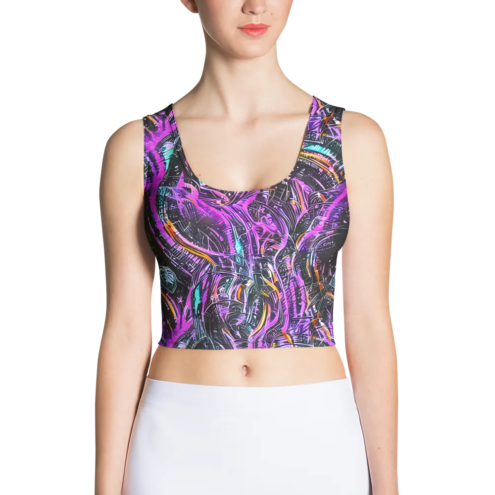 Prismatic Machine on Crop Top — Front