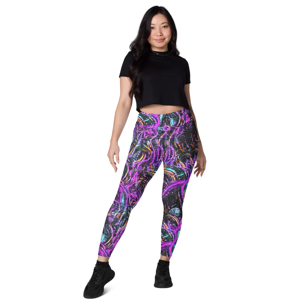 Prismatic Machine on Leggings with Pockets — Front