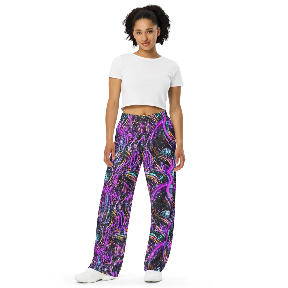 Prismatic Machine on Wide-Leg Pants — Front