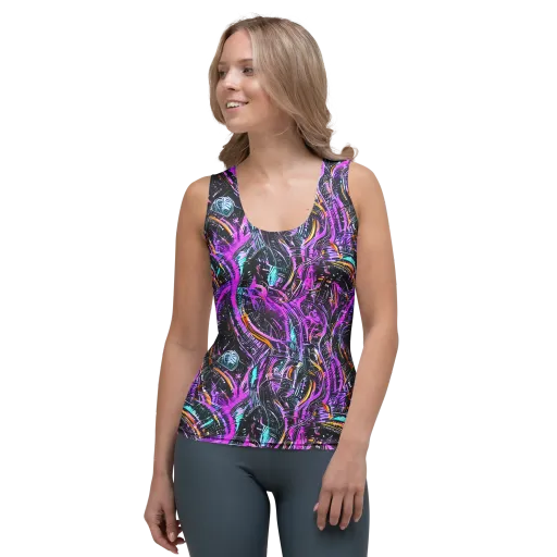Prismatic Machine on a Women's Tank Top