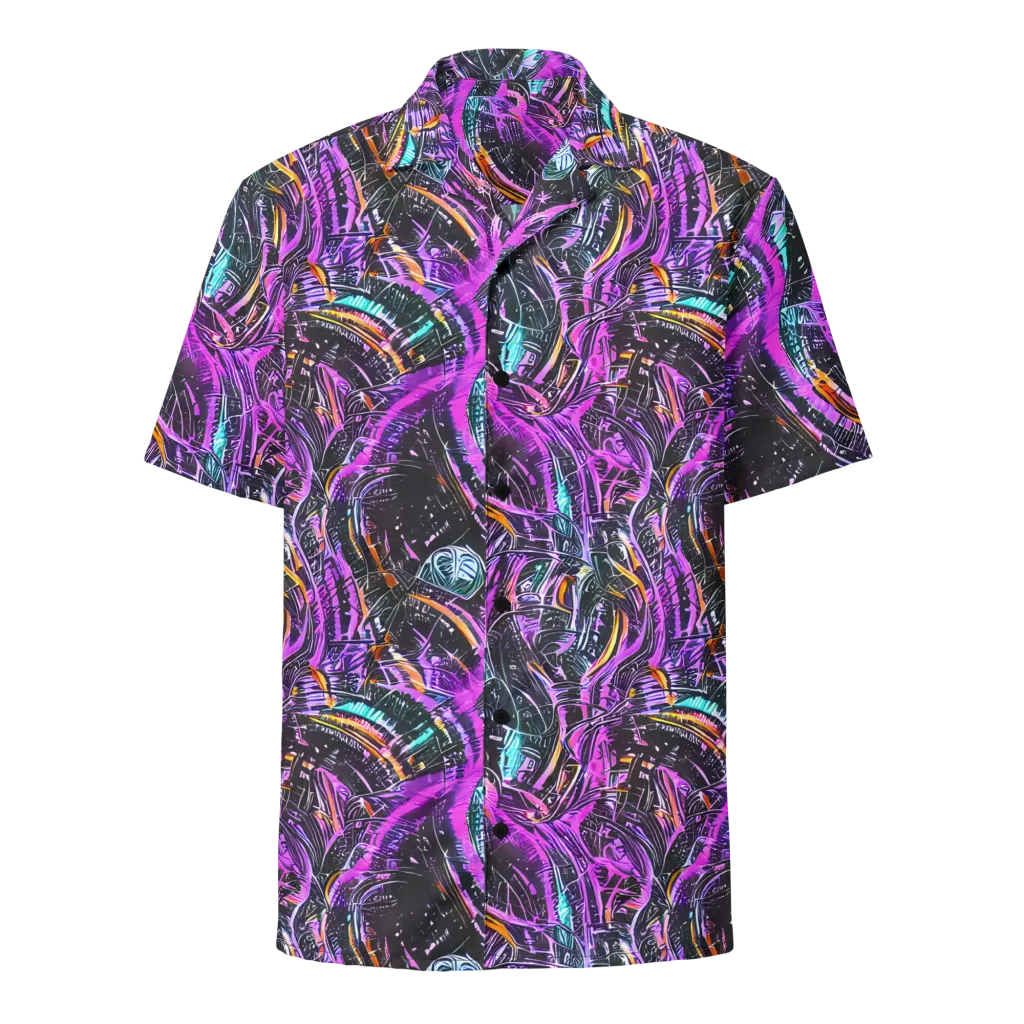 Prismatic Machine on Button Shirt — Front