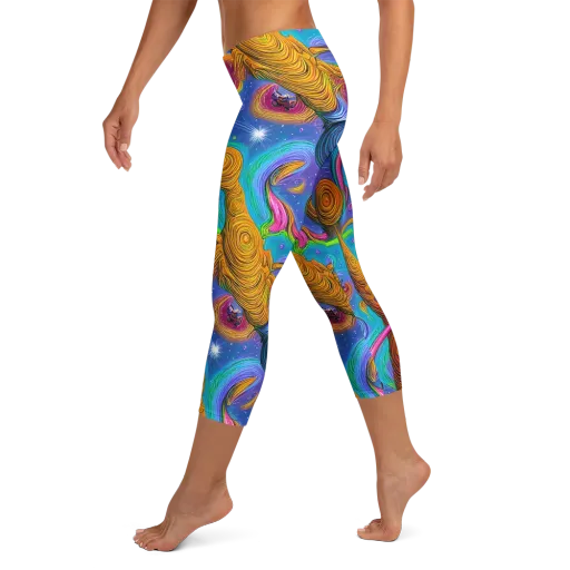 Turbulent Aura on a Capri Leggings