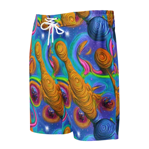 Turbulent Aura on a Men's Board Shorts