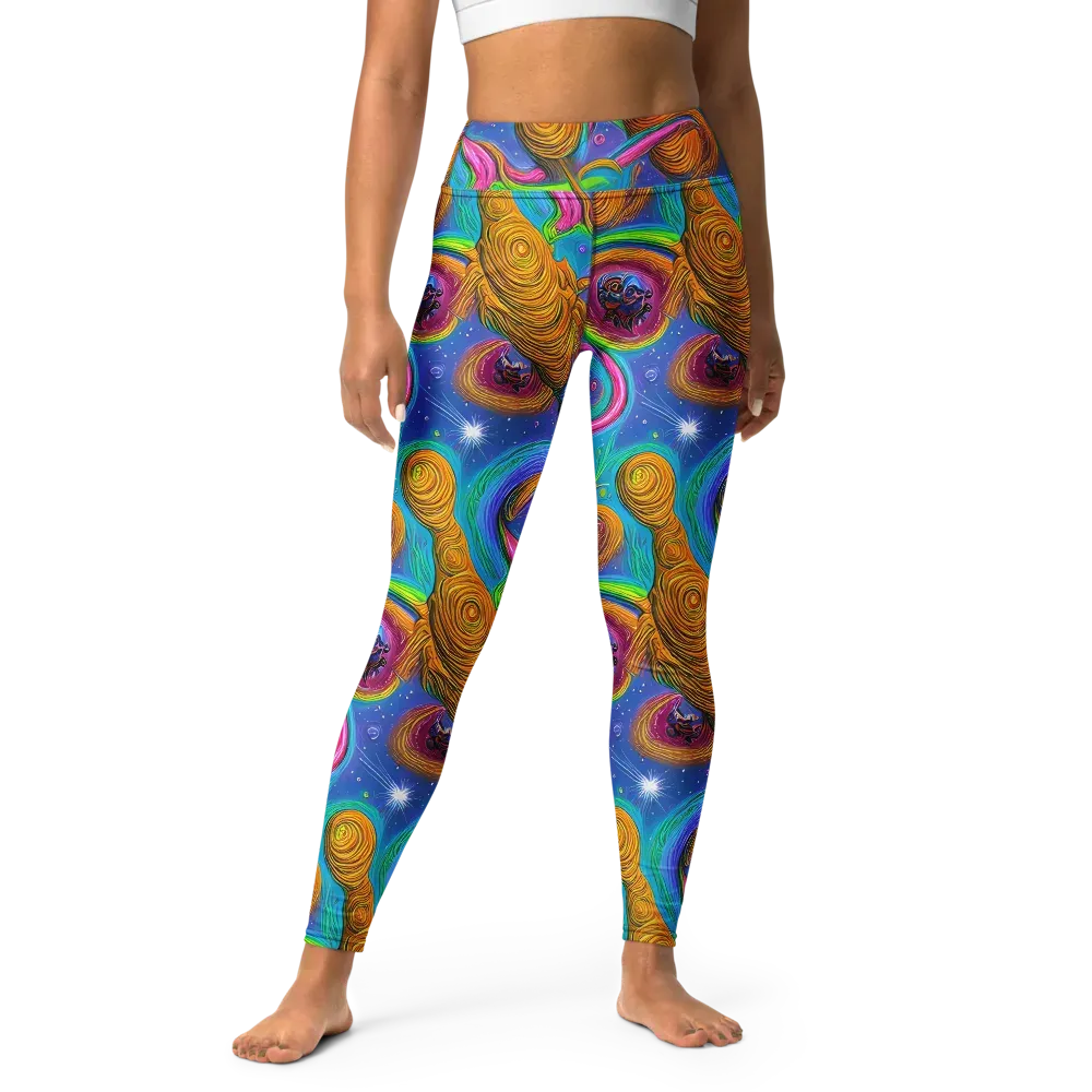 Turbulent Aura on Yoga Leggings — Front