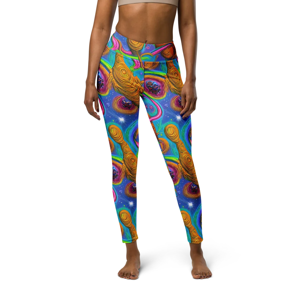 Turbulent Aura on Yoga Leggings — Front