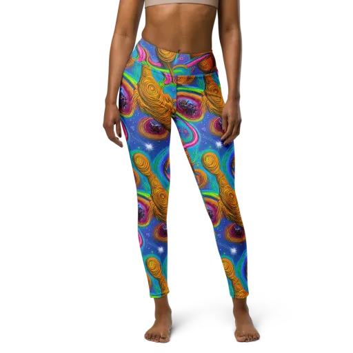 Turbulent Aura on a Yoga Leggings