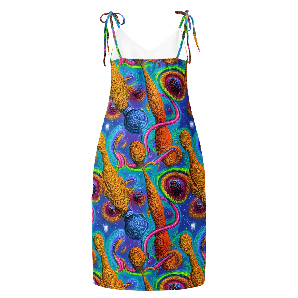 Turbulent Aura on Slip Dress — Back