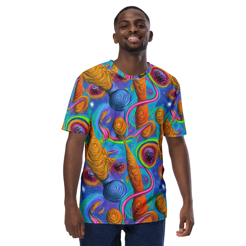 Turbulent Aura on Men's Crew Neck T-Shirt — Front