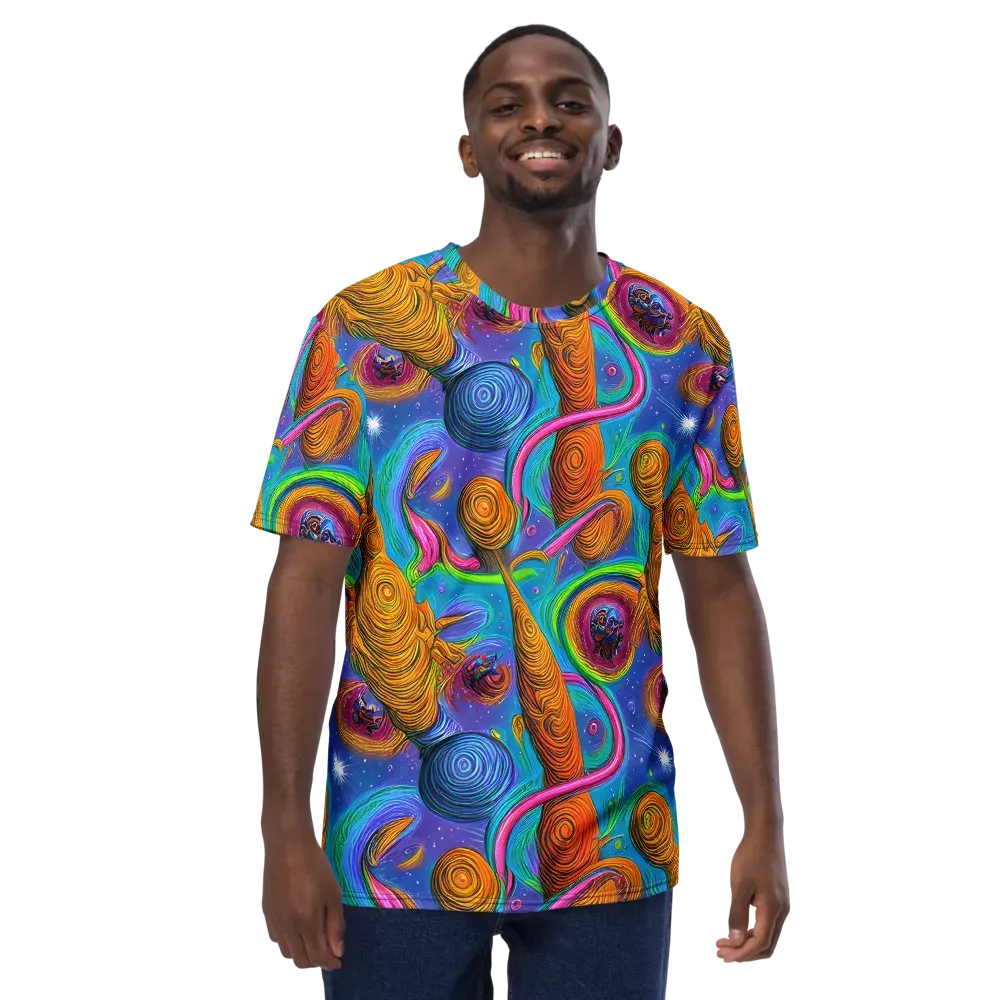 Turbulent Aura on Men's Crew Neck T-Shirt — Front