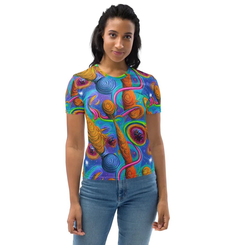Turbulent Aura on Women's Crew Neck T-Shirt — Front