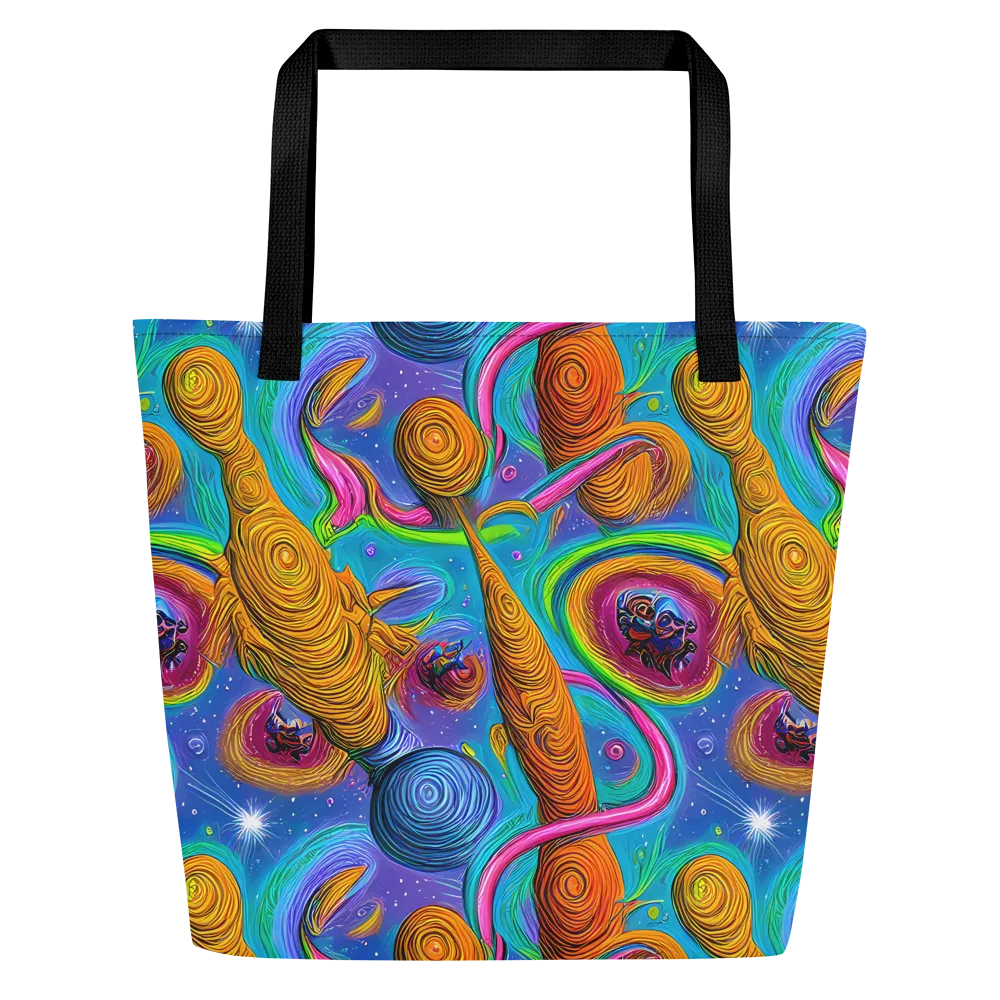 Turbulent Aura on Large Tote Bag W/ Pocket — Front