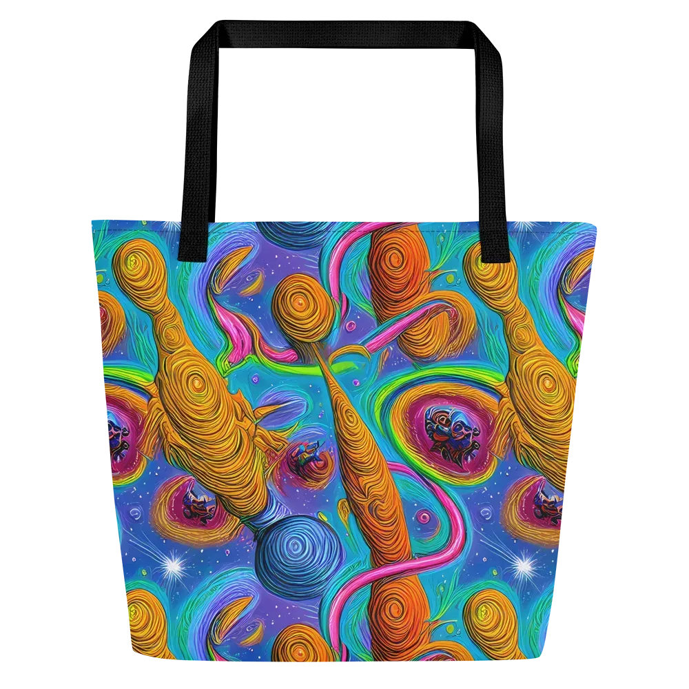Turbulent Aura on Large Tote Bag W/ Pocket — Front