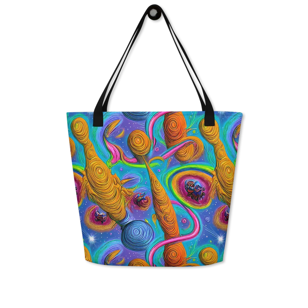 Turbulent Aura on Large Tote Bag W/ Pocket — Front