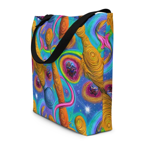 Turbulent Aura on a Large Tote Bag W/ Pocket