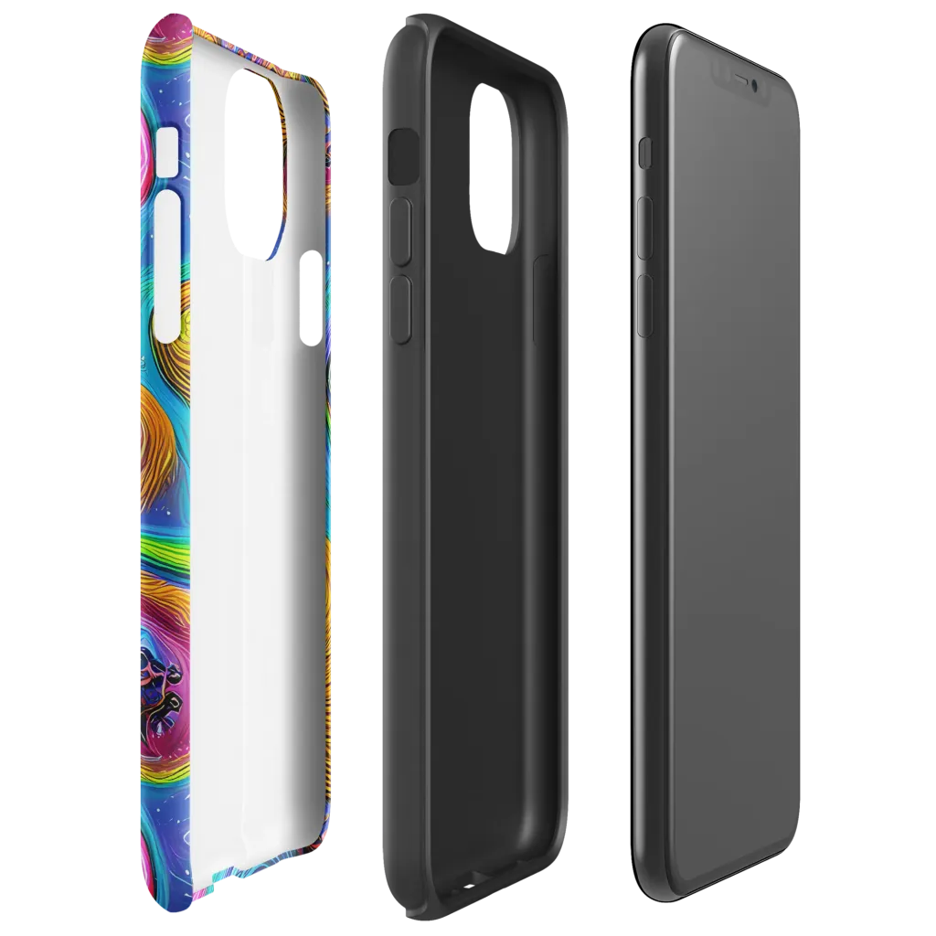 Turbulent Aura on Tough Case for iPhone® — Right