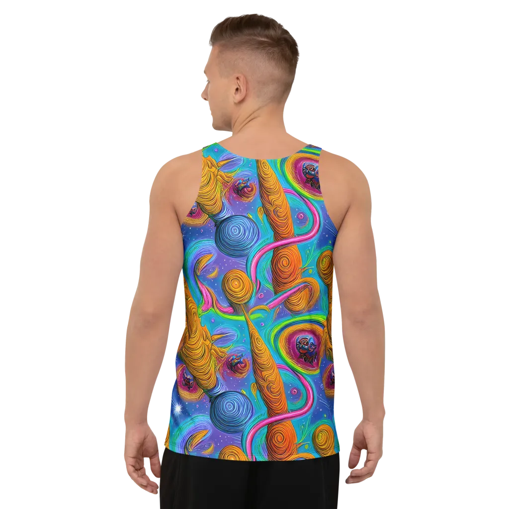 Turbulent Aura on Men's Tank Top — Back