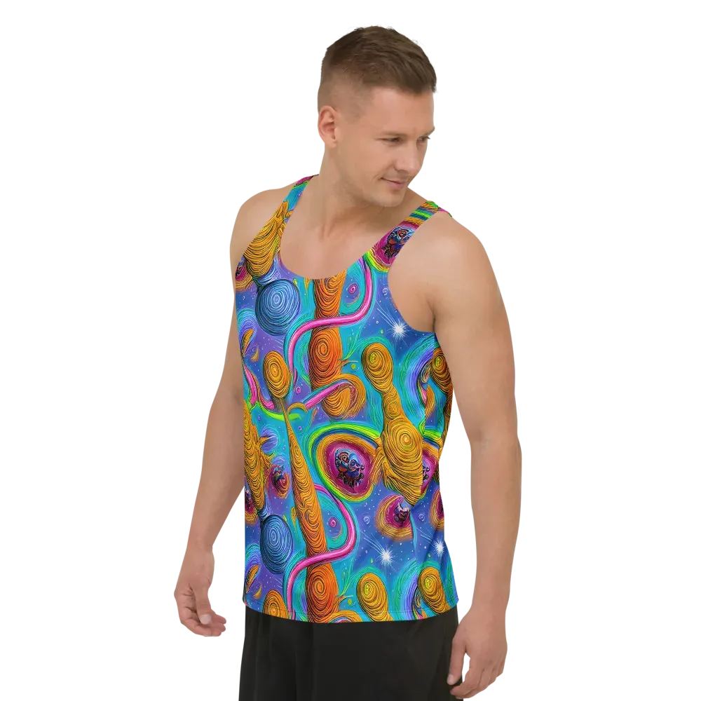Turbulent Aura on Men's Tank Top — Left Front