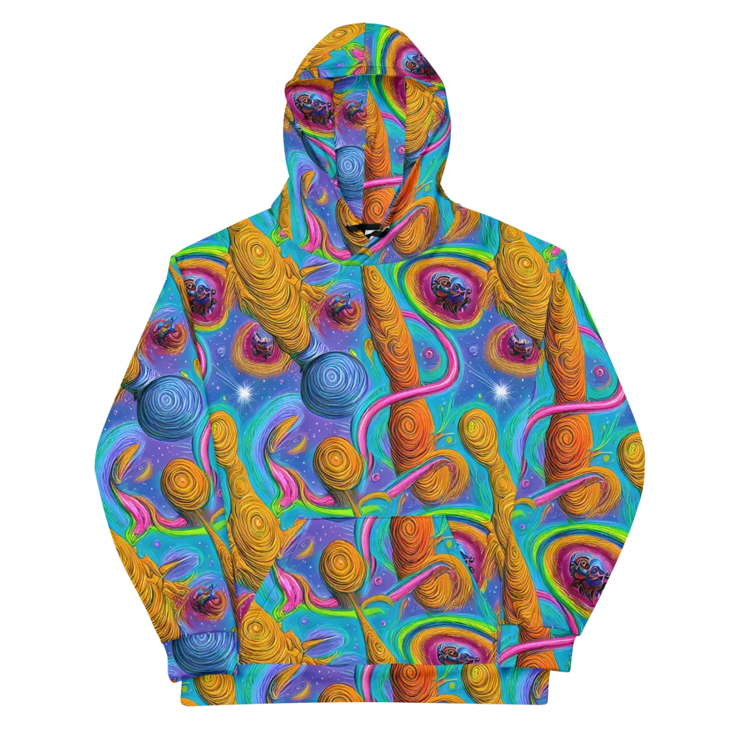Turbulent Aura on Cotton Hoodie — Front