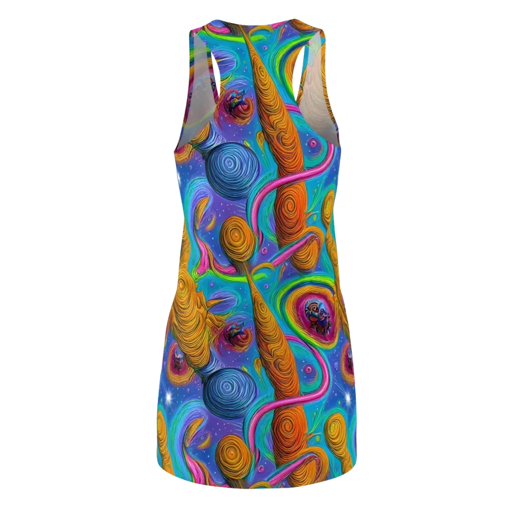 Turbulent Aura on Racerback Dress — Back