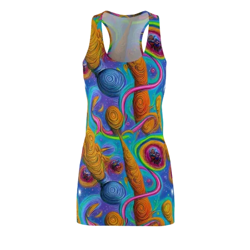 Turbulent Aura on a Racerback Dress